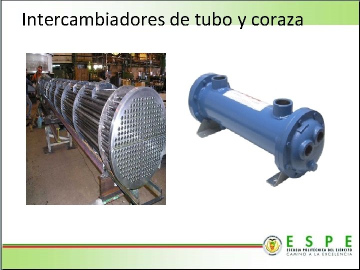 Intercambiadores de tubo y coraza 