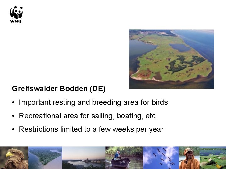 Greifswalder Bodden (DE) • Important resting and breeding area for birds • Recreational area