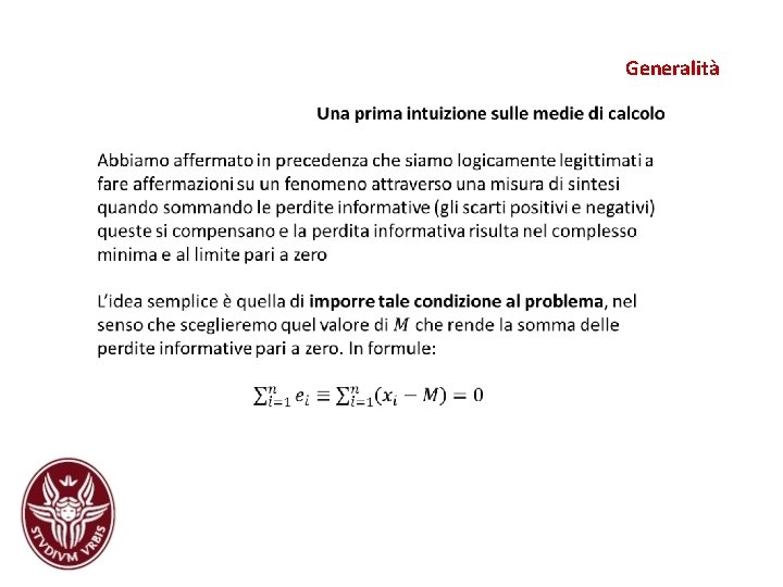 Generalità Generalità