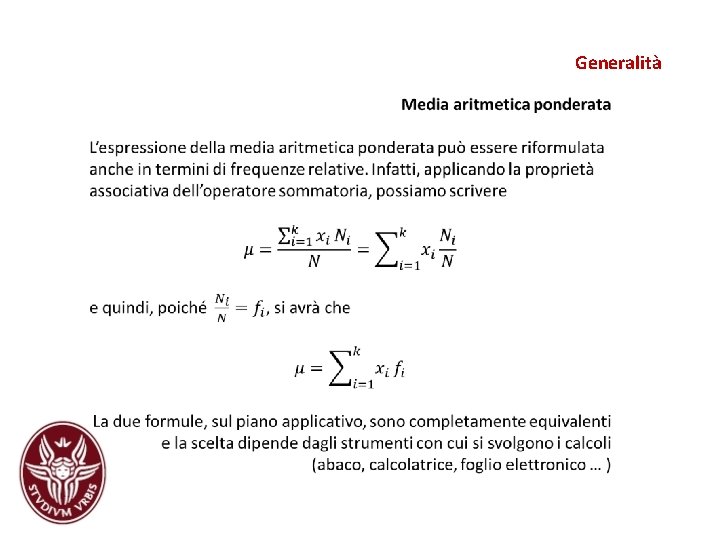 Generalità Generalità