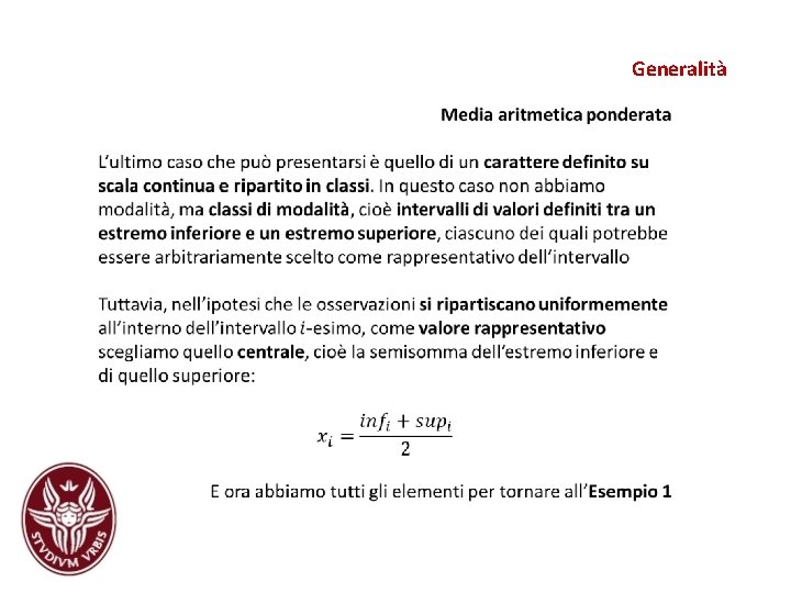 Generalità Generalità