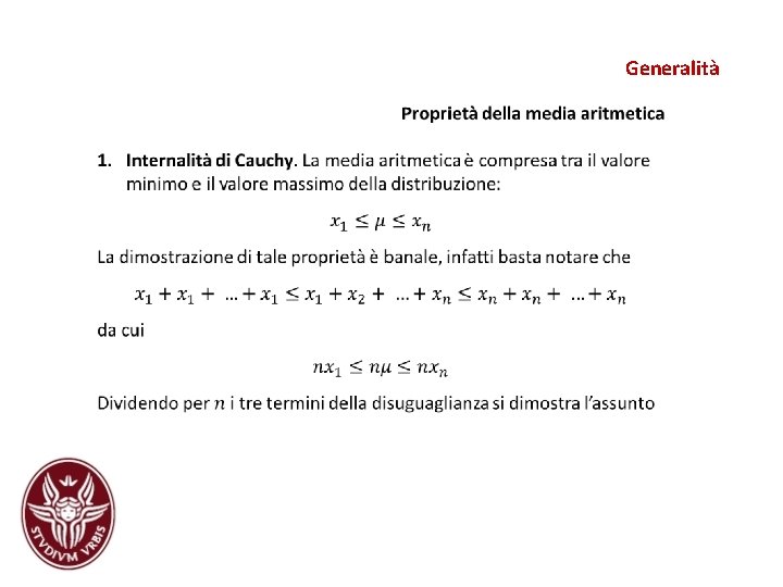 Generalità Generalità