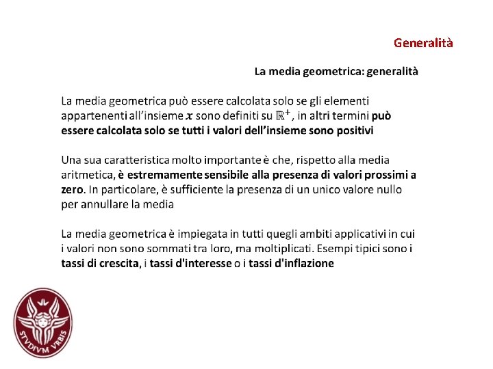 Generalità Generalità