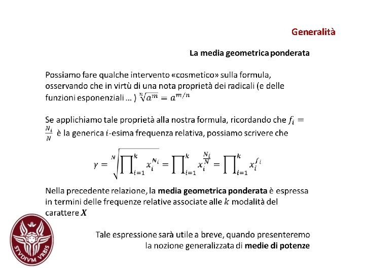 Generalità Generalità