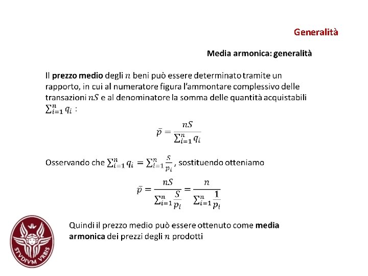 Generalità Generalità