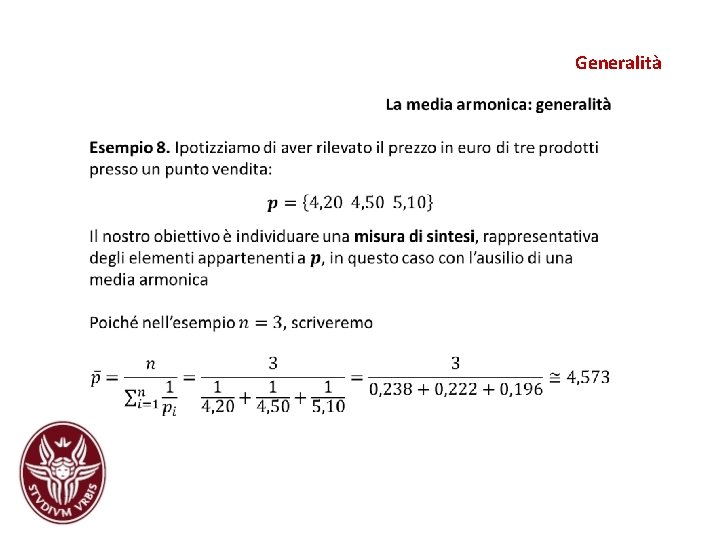 Generalità Generalità