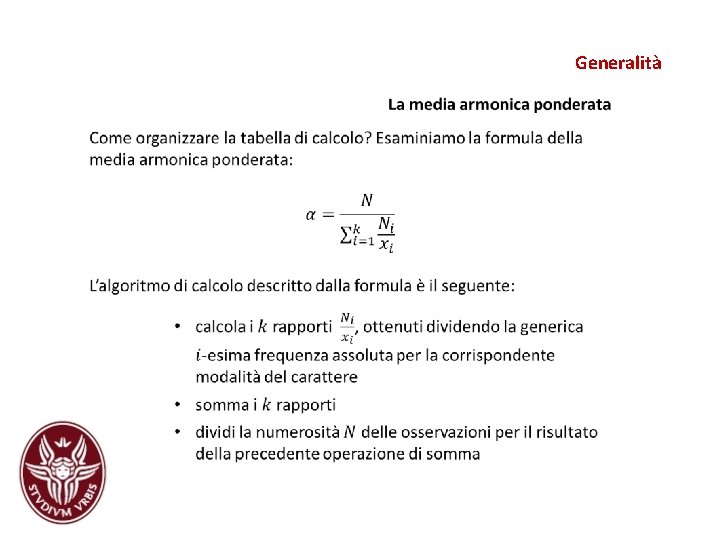 Generalità Generalità