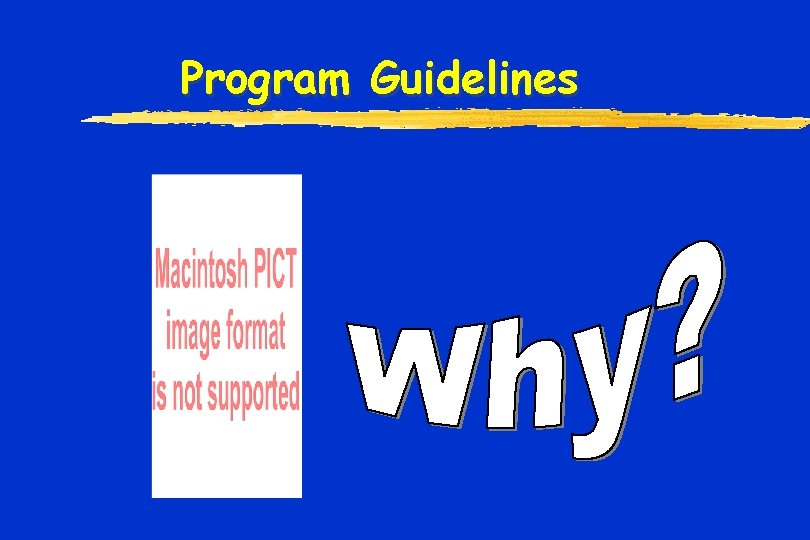 Program Guidelines 