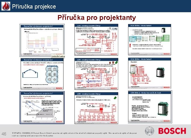 Příručka projekce Příručka projektanty 46 ST/PMF 3 | 1/3/2009 | © Robert Bosch Gmb. Příručka projekce Příručka projektanty 46 ST/PMF 3 | 1/3/2009 | © Robert Bosch Gmb.