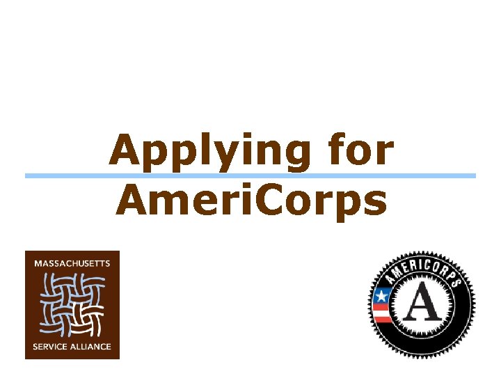 Applying for Ameri. Corps 