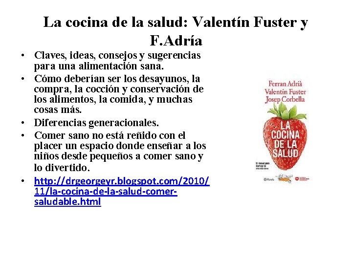 La cocina de la salud: Valentín Fuster y F. Adría • Claves, ideas, consejos