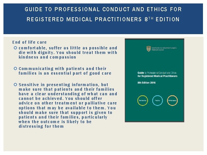 GUIDE T O PROFESSIONAL CONDUCT AND ETH IC S F OR REGI ST ERED