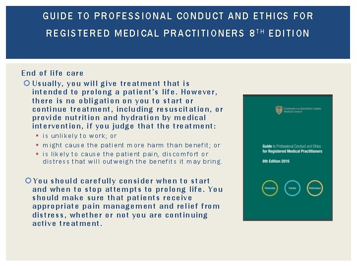 GUIDE T O PROFESSIONAL CONDUCT AND ETH IC S F OR REGI ST ERED