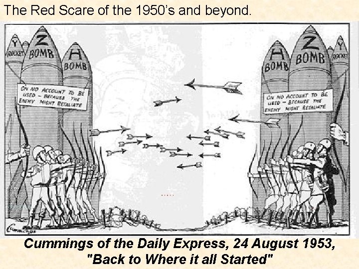 The Red Scare of the 1950’s and beyond. Cummings of the Daily Express, 24