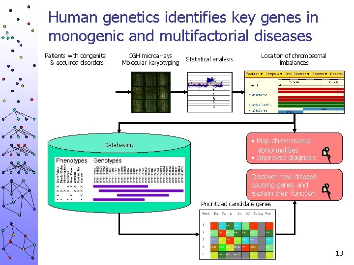 Human genetics identifies key genes in monogenic and multifactorial diseases Patients with congenital &