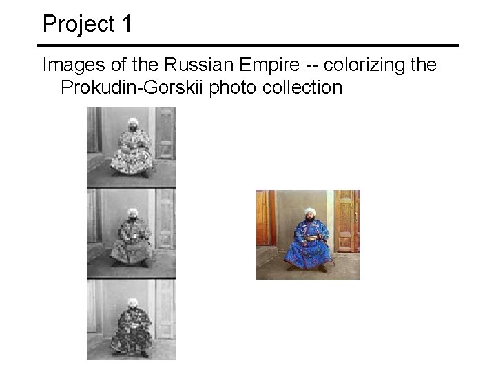 Project 1 Images of the Russian Empire -- colorizing the Prokudin-Gorskii photo collection 