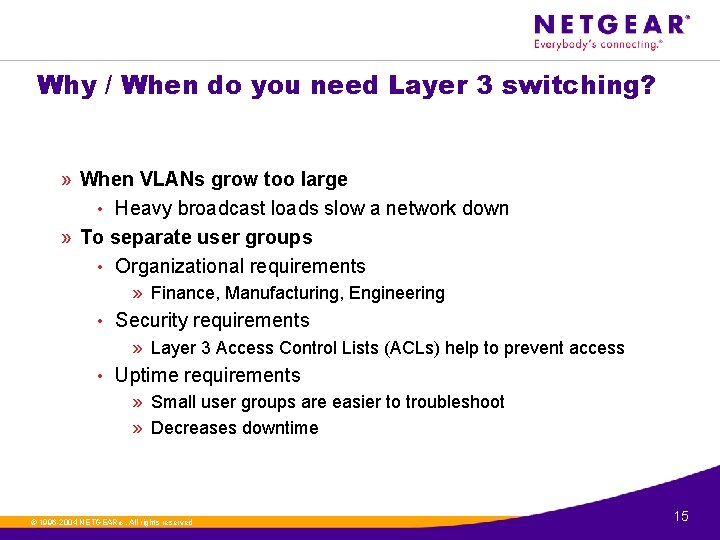 Why / When do you need Layer 3 switching? » When VLANs grow too