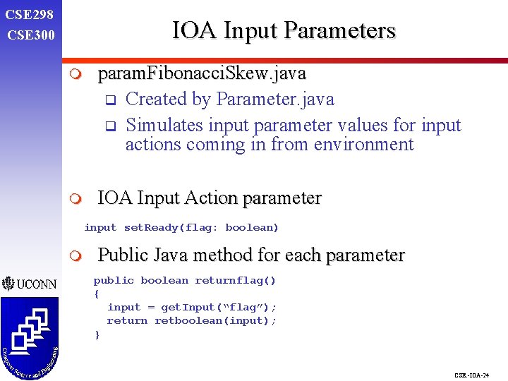 CSE 298 CSE 300 IOA Input Parameters m param. Fibonacci. Skew. java q Created