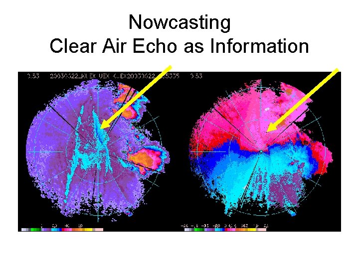 Nowcasting Clear Air Echo as Information 