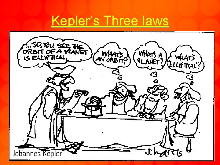 Kepler’s Three laws § 1 st Law: All orbits are Elliptical with Sun at