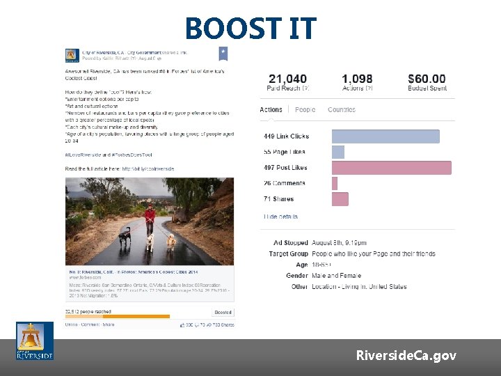 BOOST IT Riverside. Ca. gov BOOST IT Riverside. Ca. gov