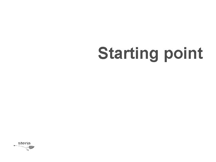 Starting point Starting point