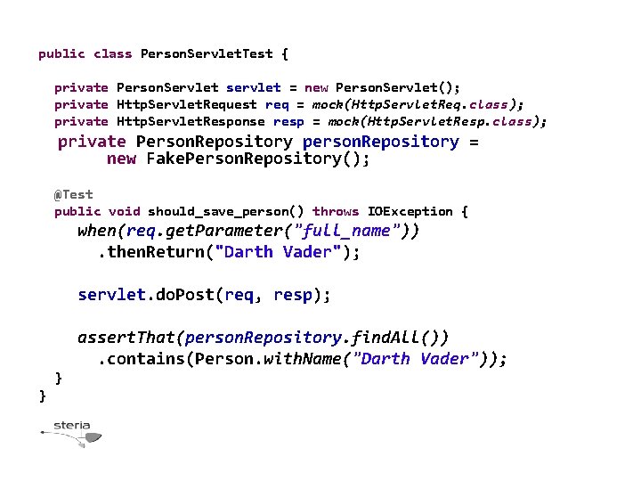 public class Person. Servlet. Test { private Person. Servlet servlet = new Person. Servlet(); public class Person. Servlet. Test { private Person. Servlet servlet = new Person. Servlet();