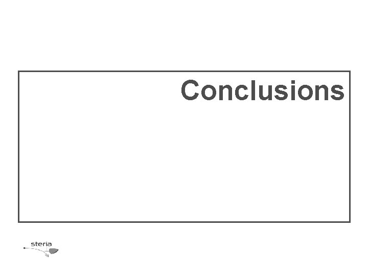 Conclusions Conclusions