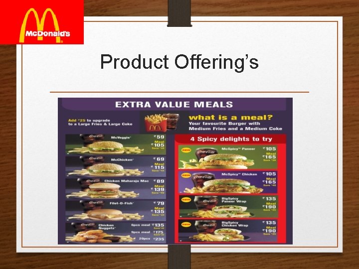 Product Offering’s 