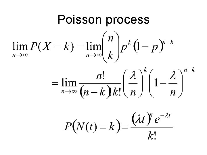 Poisson process 