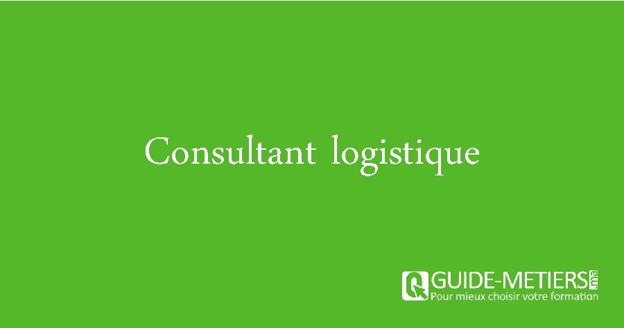 Consultant logistique 