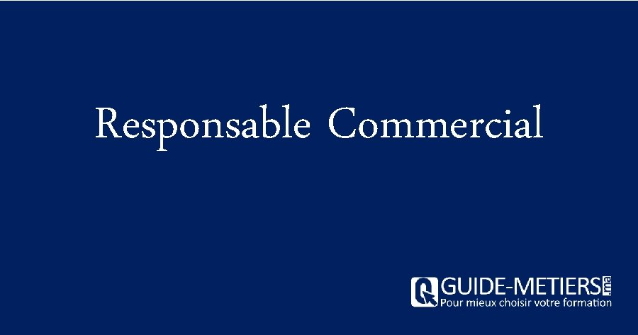 Responsable Commercial 