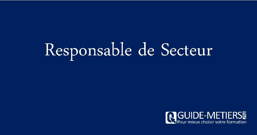 Responsable de Secteur 