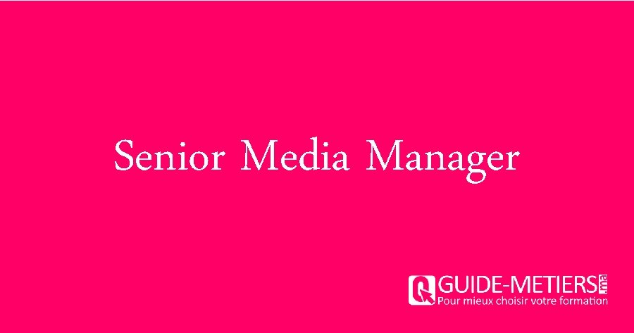 Senior Media Manager 