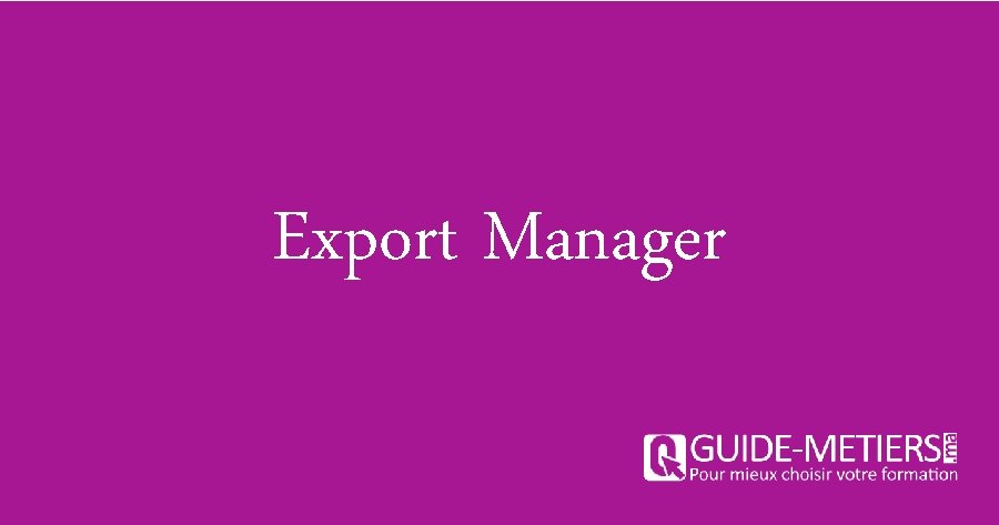 Export Manager 