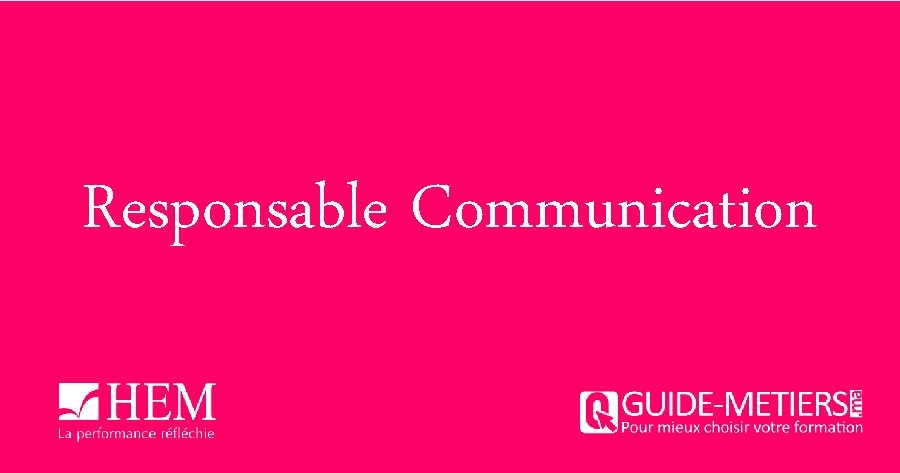 Responsable Communication 