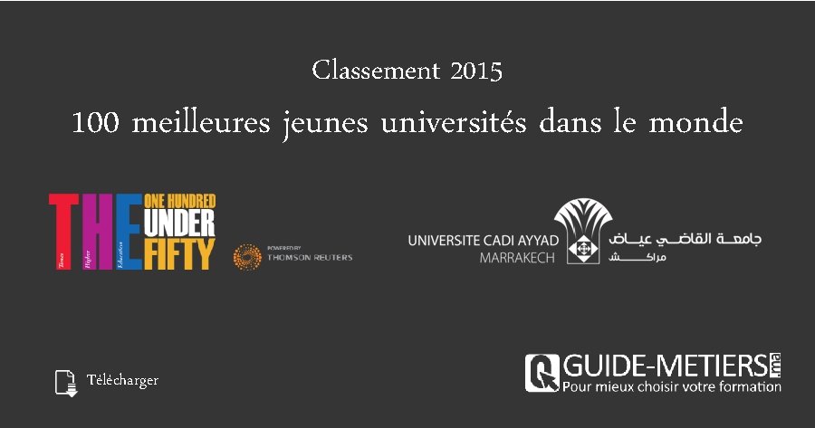 Classement 2015 100 meilleures jeunes universités dans le monde Télécharger 