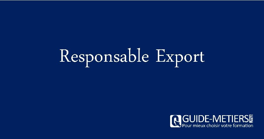 Responsable Export 