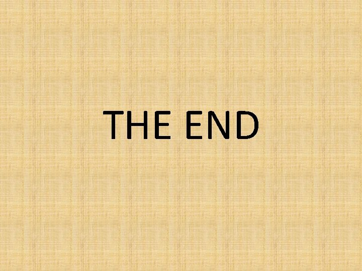 THE END 