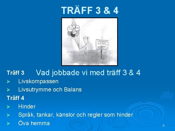 TRÄFF 3 & 4 Träff 3 Vad jobbade vi med träff 3 & 4