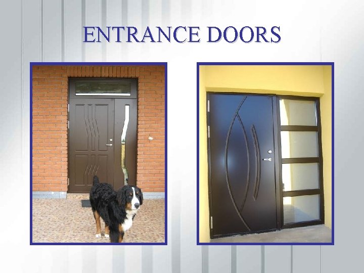 ENTRANCE DOORS 