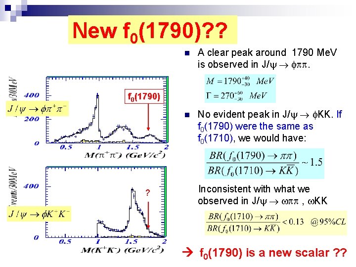 Recent J Results From Besii Xiaobin Ji Representing