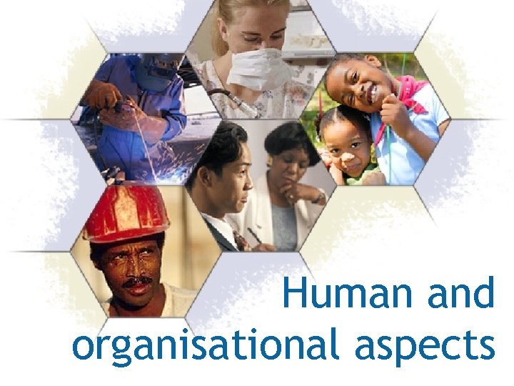 Human and organisational aspects 