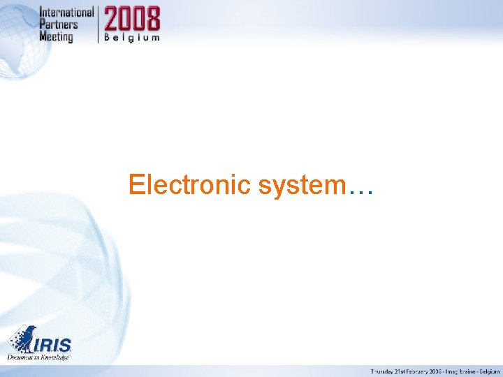 Electronic system… 