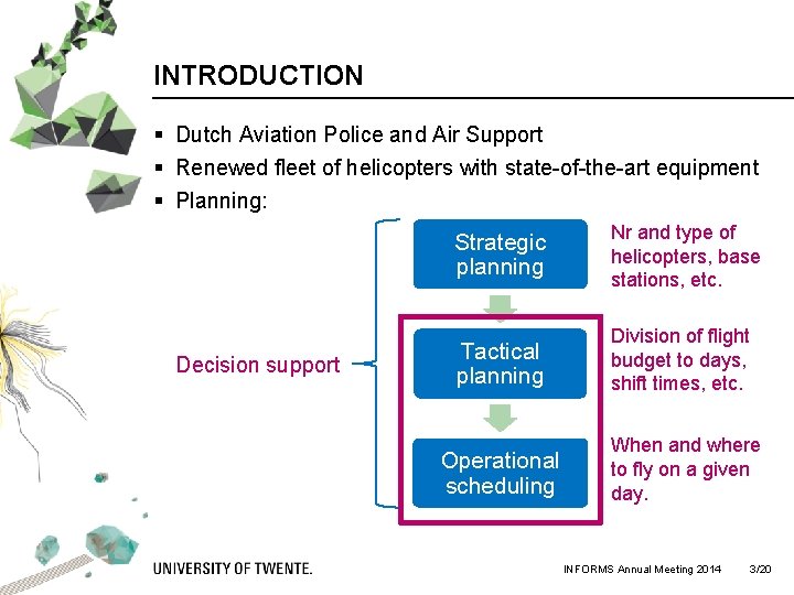 INTRODUCTION § Dutch Aviation Police and Air Support § Renewed fleet of helicopters with