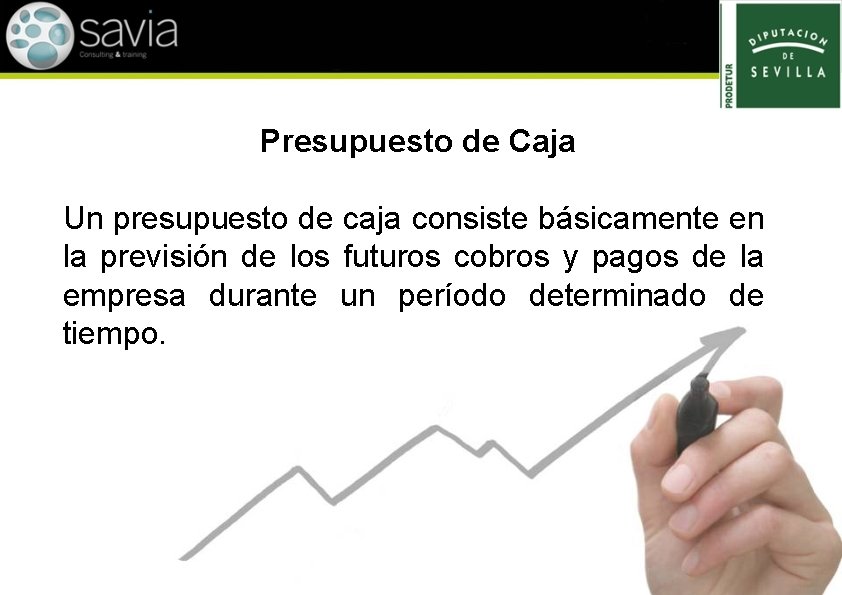 Presupuesto de Caja Un presupuesto de caja consiste básicamente en la previsión de los