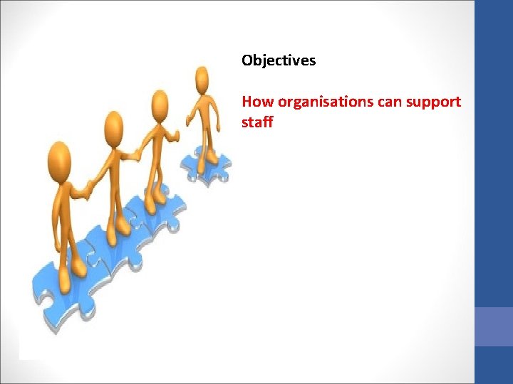Objectives How organisations can support staff 