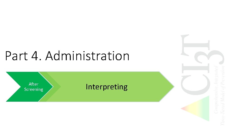 Part 4. Administration After Screening Interpreting 