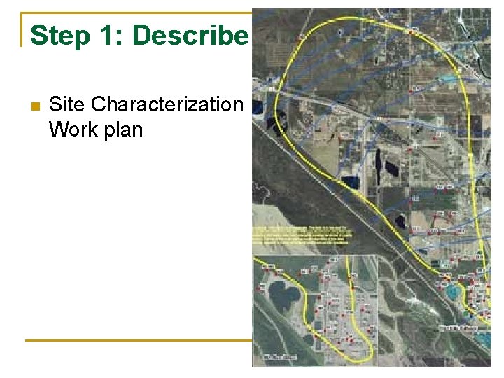 Step 1: Describe it: n Site Characterization Work plan 