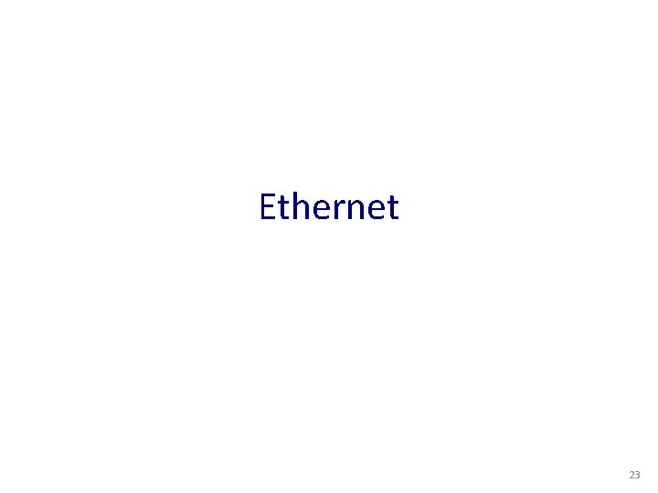 Ethernet 23 